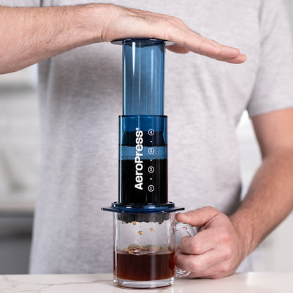 AeroPress Clear Coffee Maker (Blue)