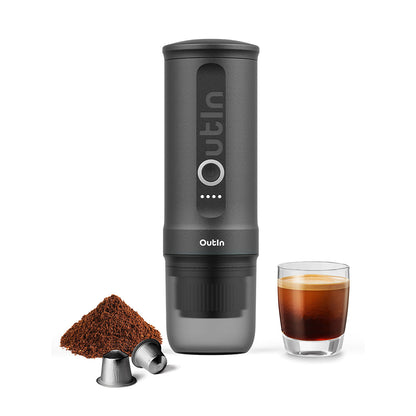 OutIn Traveler Nano Portable Espresso Machine Gift Set (Space Grey)