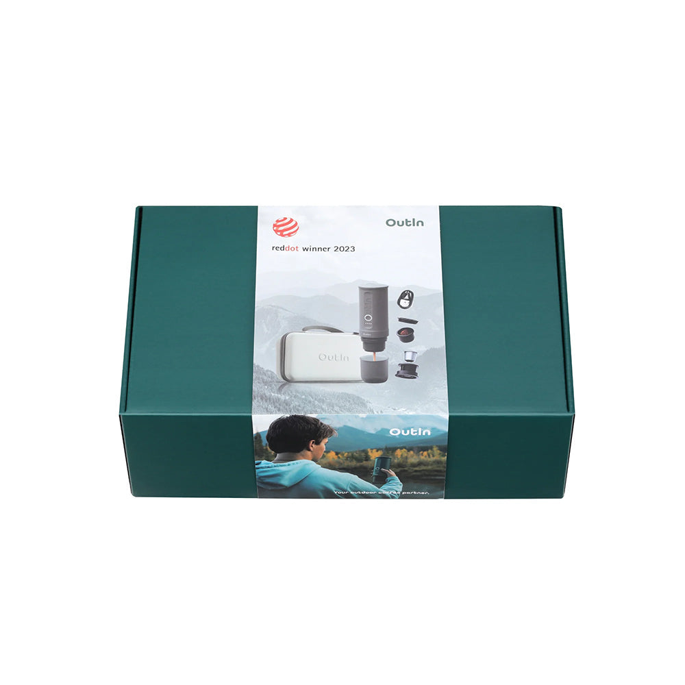 OutIn Traveler Nano Portable Espresso Machine Gift Set (Space Grey)